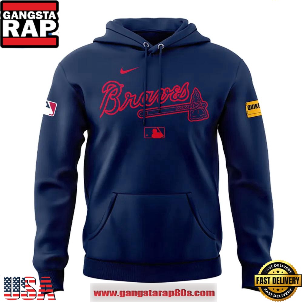 Atlanta Braves Baseball Braves Strength Navy Hoodie Shirt Atlanta Braves Baseball Braves Strength Navy Hoodie Shirt