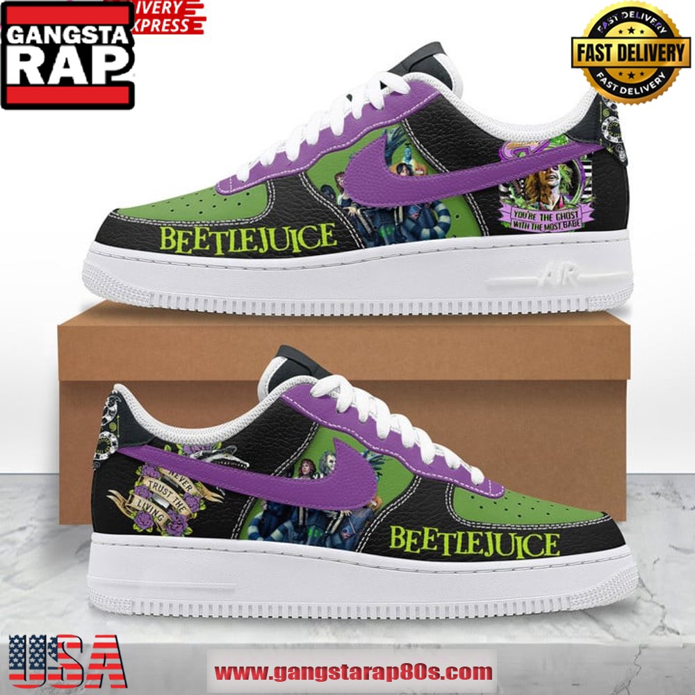 Beetlejuice Beetlejuice Limited Edition Air Force 1 Running Sneakers Shoes Beetlejuice Beetlejuice Limited Edition Air Force 1 Running Sneakers Shoes