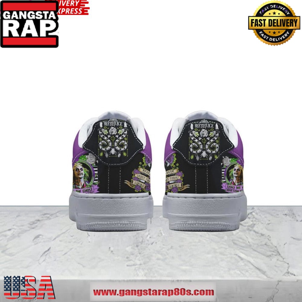 Beetlejuice Beetlejuice Limited Edition Air Force 1 Running Sneakers Shoes Beetlejuice Beetlejuice Limited Edition Air Force 1 Running Sneakers Shoes