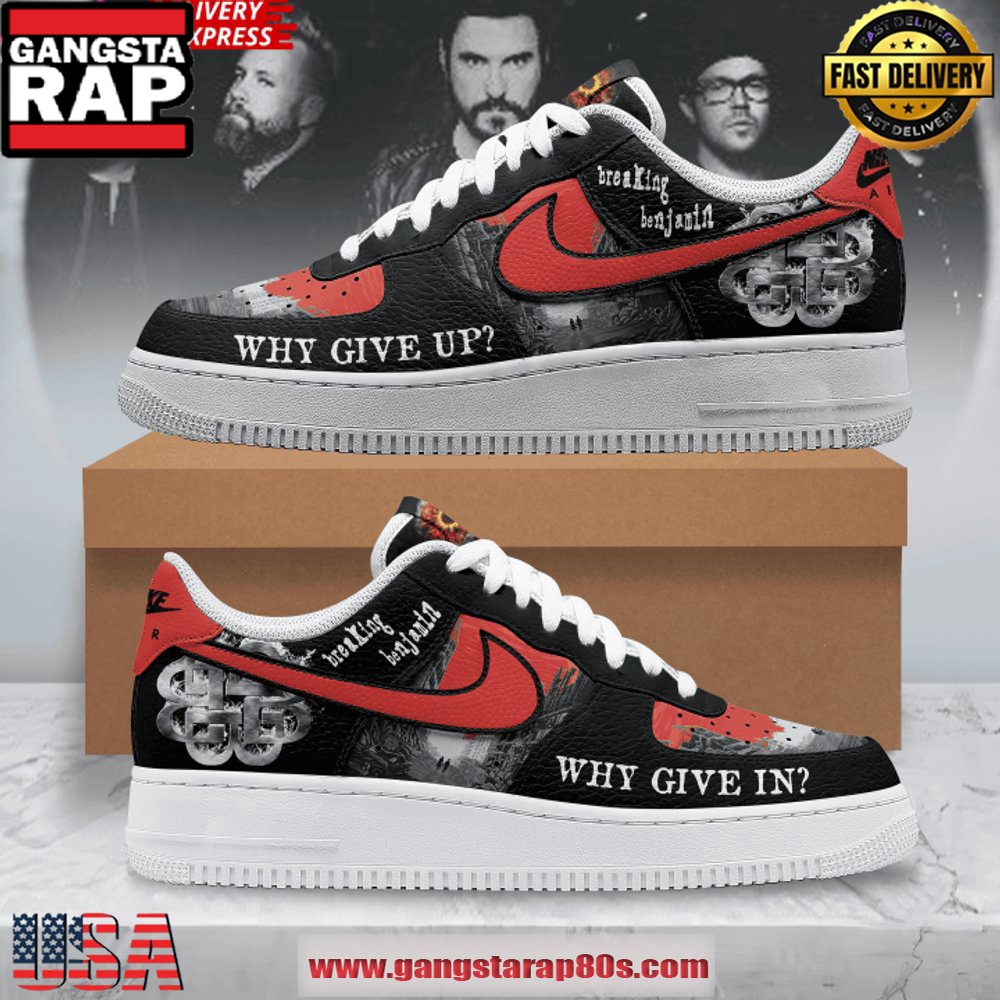 Breaking Benjamin Limited Edition Air Force 1 Sneakers Shoes Breaking Benjamin Limited Edition Air Force 1 Sneakers Shoes