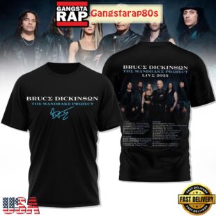 Bruce Dickinson The Mandrake Project Live 2025 T Shirt