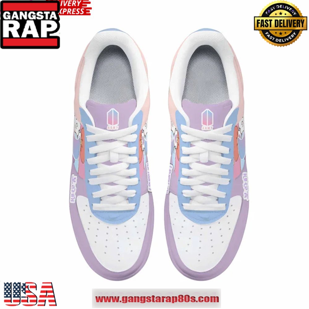 BTS ARMY Limited Edition Air Force 1 Sneakers Shoes BTS ARMY Limited Edition Air Force 1 Sneakers Shoes