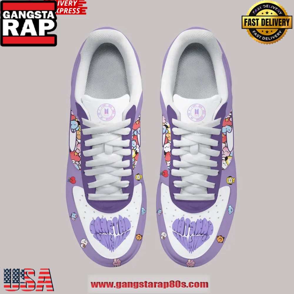 BTS x ARMY Limited Edition Air Force 1 Sneakers Shoes BTS x ARMY Limited Edition Air Force 1 Sneakers Shoes