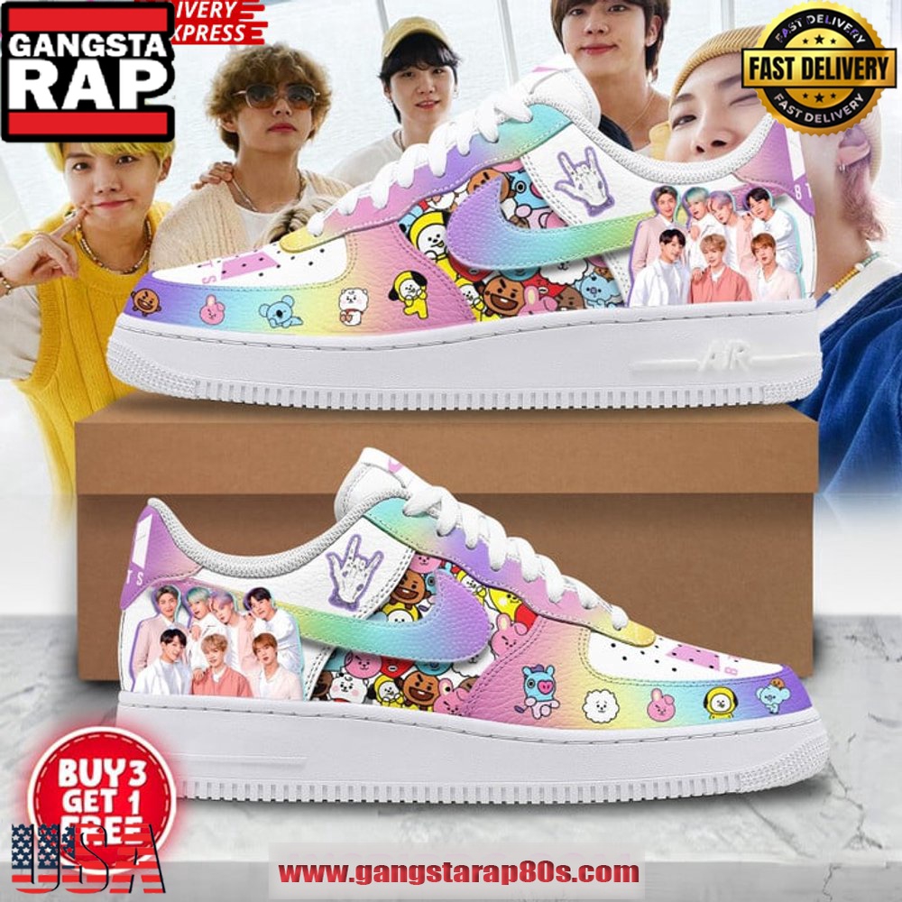 BTS x Dynamite Edition Air Force 1 Sneakers Shoes BTS x Dynamite Edition Air Force 1 Sneakers Shoes