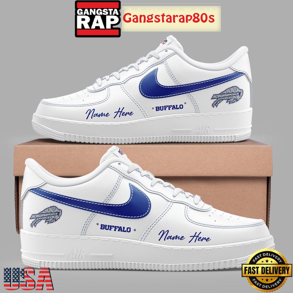 Buffalo Bills Rivalries Cold Front Custom Air Force 1 Sneakers Shoes Buffalo Bills Rivalries Cold Front Custom Air Force 1 Sneakers Shoes