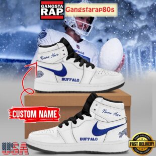 Buffalo Bills Rivalries Cold Front Custom Air Jordan 1 Sneakers Shoes