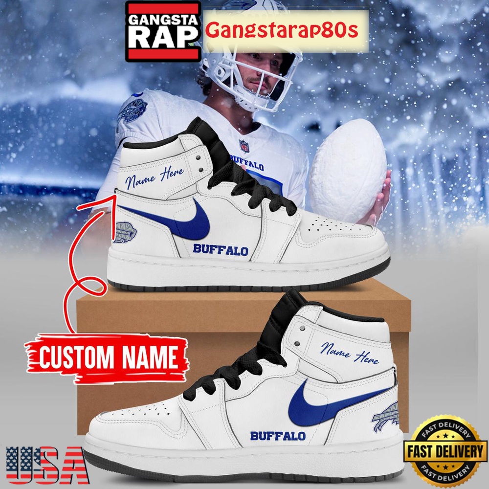 Buffalo Bills Rivalries Cold Front Custom Air Jordan 1 Sneakers Shoes Buffalo Bills Rivalries Cold Front Custom Air Jordan 1 Sneakers Shoes