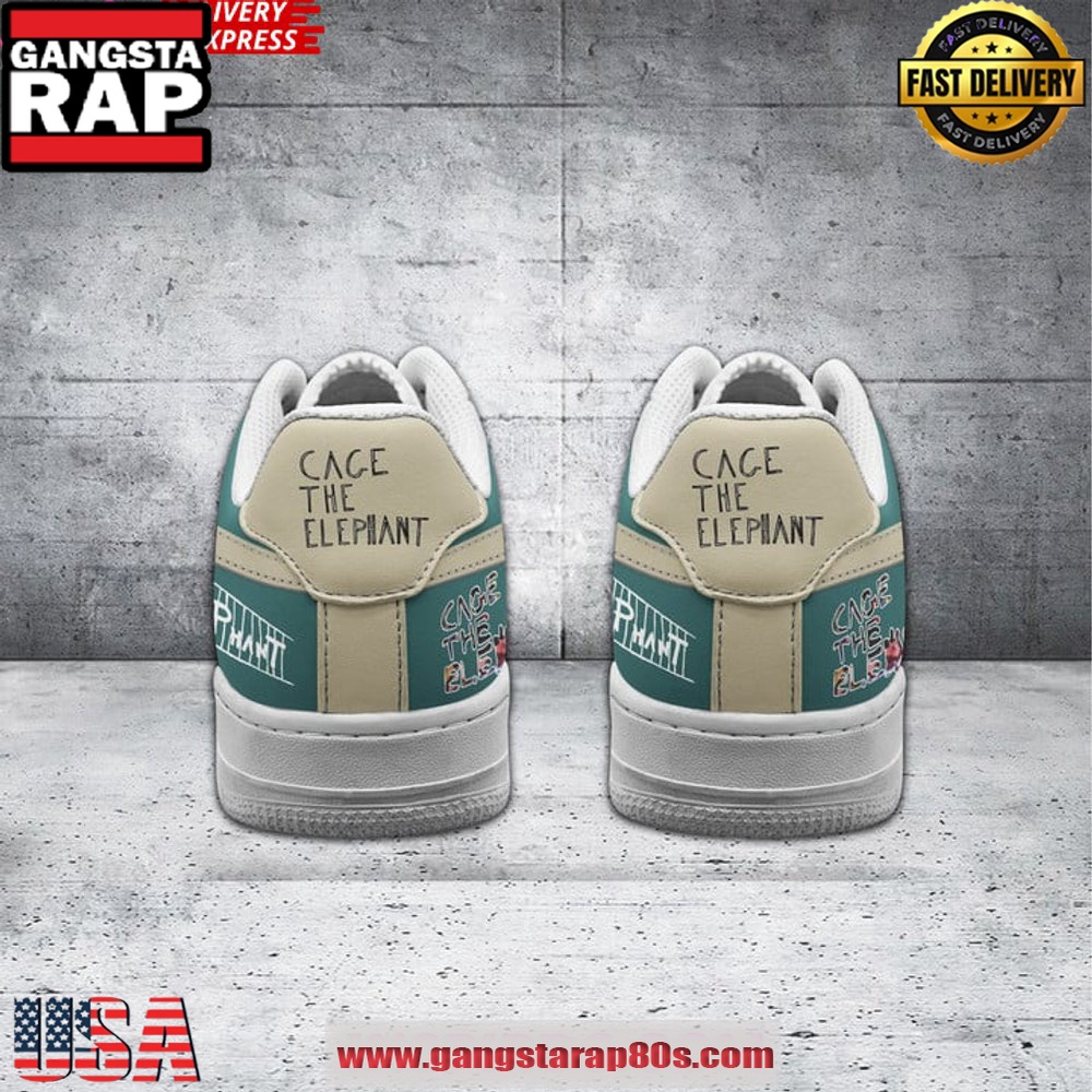 Cage The Elephant Limited Edition Air Force 1 Sneakers Shoes Cage The Elephant Limited Edition Air Force 1 Sneakers Shoes