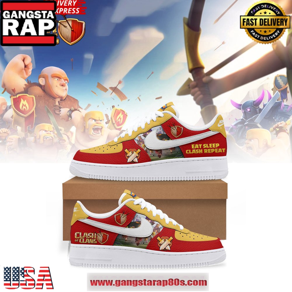 Clash of Clans Limited Edition Air Force 1 Sneakers Shoes Clash of Clans Limited Edition Air Force 1 Sneakers Shoes