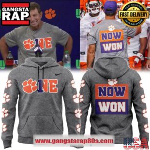 Clemson Tigers Now Won Special Edition Grey Unisex 3D Hoodie