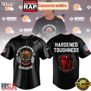 Cleveland Browns Strength Hardened Toughness 2025 Baseball Jersey