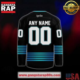 Columbus River Dragons Legends Night 2025 Black Custom Hockey Jersey