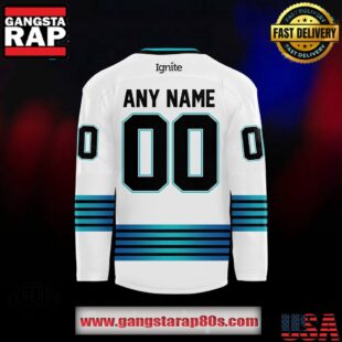 Columbus River Dragons Legends Night 2025 White Custom Hockey Jersey