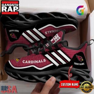 Custom Name Arizona Cardinals Logo Team Max Soul Shoes