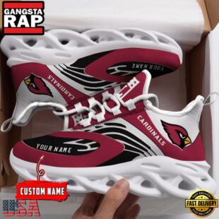 Custom Name Arizona Cardinals Sport Logo Team Max Soul Shoes