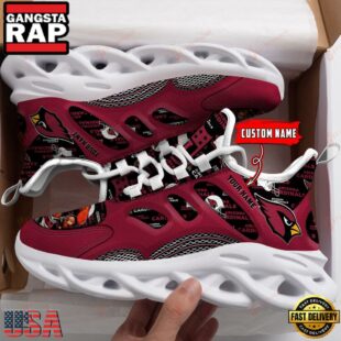 Custom Name Arizona Cardinals Sport Team Max Soul Shoes