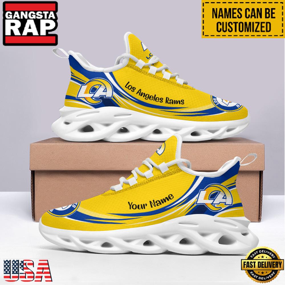 NFL Los Angeles Rams Logo New Design Max Soul Shoes Running Sneakers NFL Los Angeles Rams Logo New Design Max Soul Shoes Running Sneakers