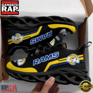 Custom Name Los Angeles Rams NFL Logo Sport Max Soul Shoes