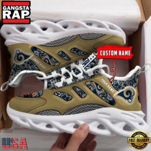 Custom Name Los Angeles Rams NFL Logo Team Max Soul Shoes