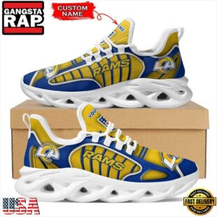 Custom Name Los Angeles Rams NFL Sport Max Soul Shoes