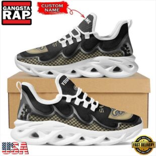 Custom Name New Orleans Saints NFL Team Max Soul Shoes