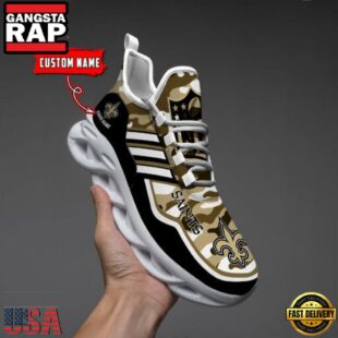 Custom Name New Orleans Saints NFL Team Sport Max Soul Shoes