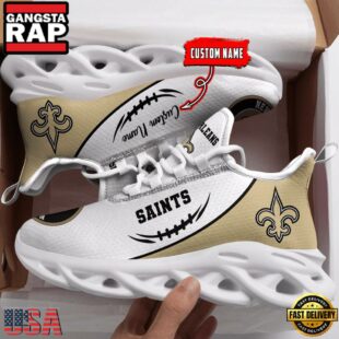 Custom Name New Orleans Saints Sport Football Max Soul Shoes