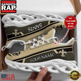 Custom Name New Orleans Saints Sport NFL Max Soul Shoes