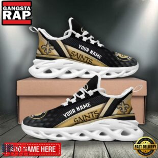 Custom Name New Orleans Saints Sport Team Max Soul Shoes