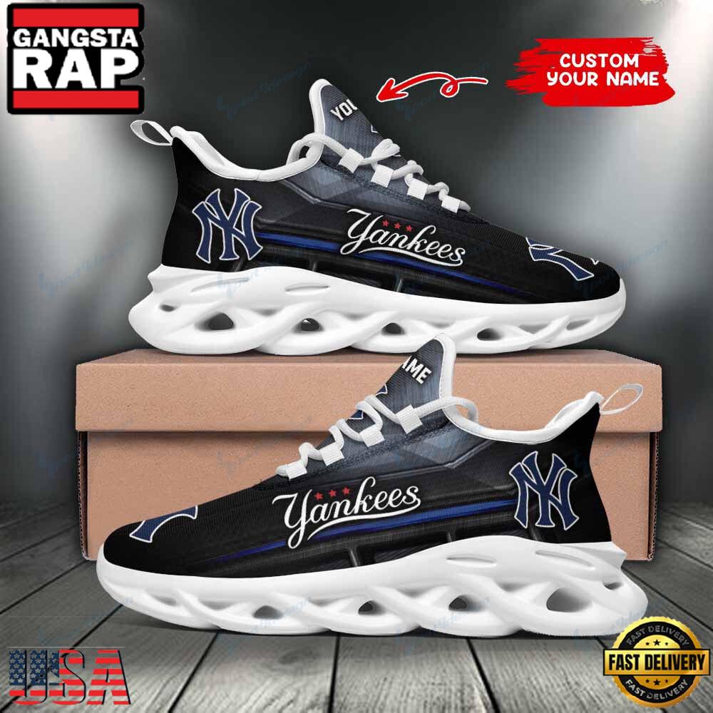 NFL New York Yankees Logo New Design Max Soul Shoes Running Sneakers NFL New York Yankees Logo New Design Max Soul Shoes Running Sneakers