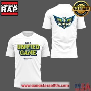 Dallas Wings Unified Game 2025 Limited Edition White 3D Shirt