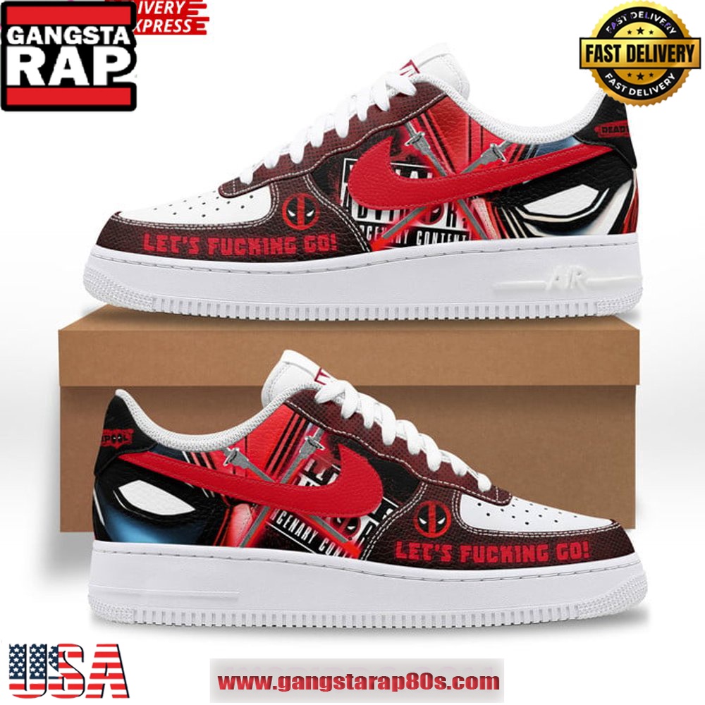 Deadpool x Special Edition Air Force 1 Sneakers Shoes Deadpool x Special Edition Air Force 1 Sneakers Shoes