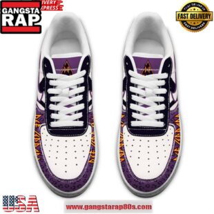 Def Leppard Purple Limited Edition Air Force 1 Running Sneakers Shoes