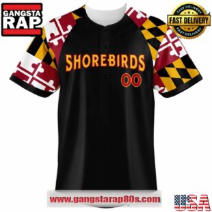 Delmarva Shorebirds Maryland Pride Jackson Holliday Custom Baseball Jersey