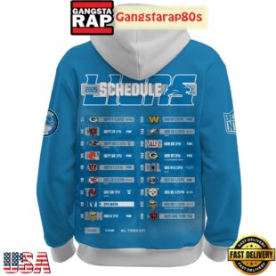 Detroit Lions Schedule Release 2025 Special Hoodie
