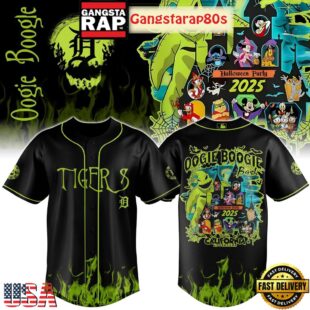 Detroit Tigers Mix Oogie Boogie Bash Halloween Party 2025 Baseball Jersey