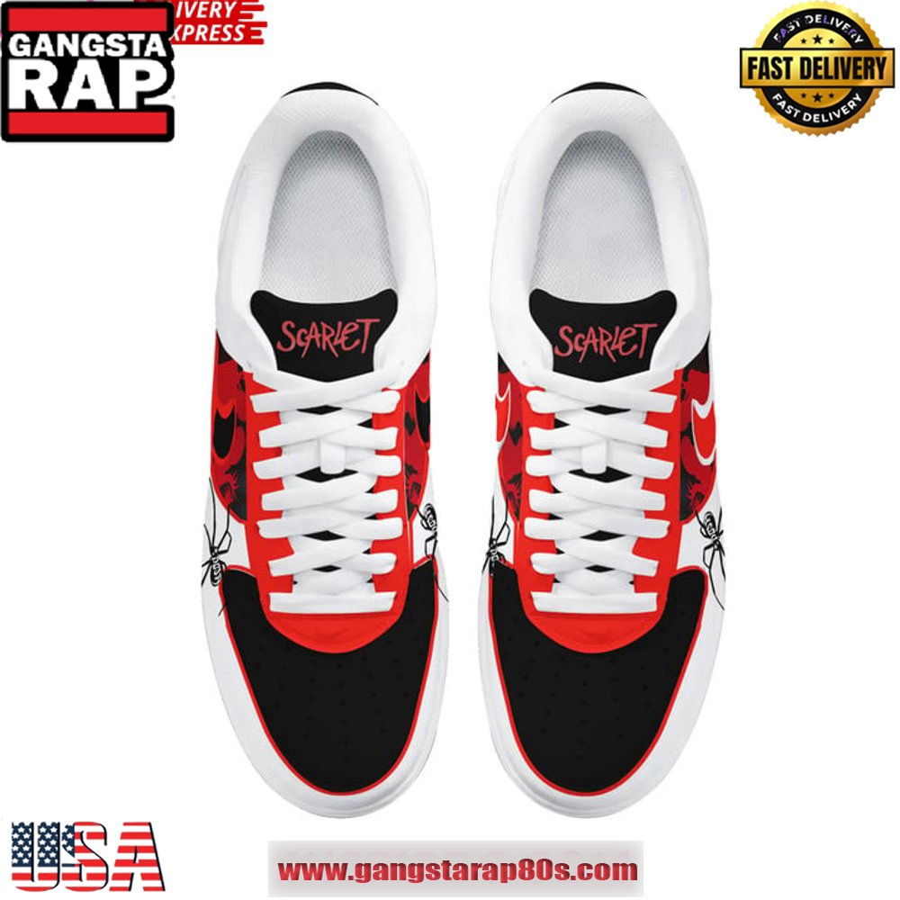Doja Cat Paint The Town Red Air Force 1 Running Sneakers Shoes Doja Cat Paint The Town Red Air Force 1 Running Sneakers Shoes
