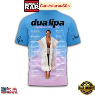 Dua Lipa Radical Optimism Tour 2025 Limited Edition T Shirt
