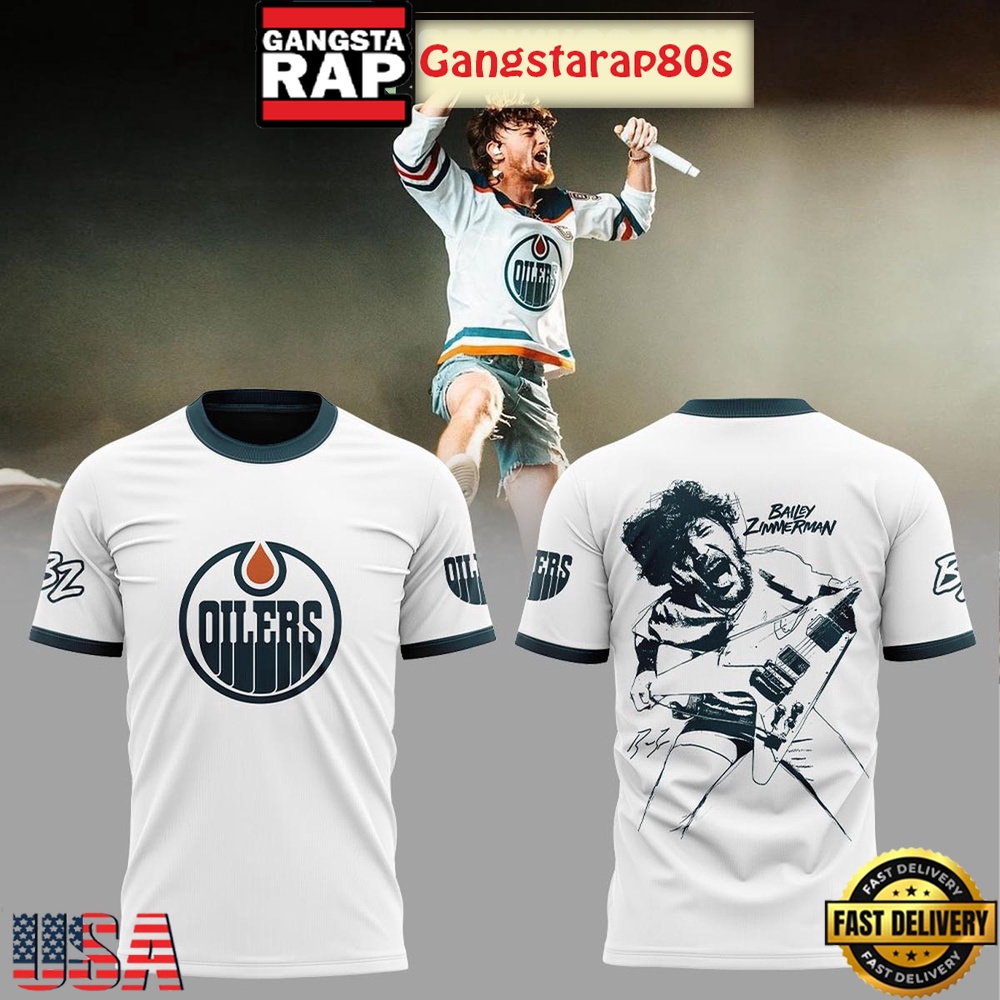 Edmonton Oilers Collab Bailey Zimmerman Unisex Hoodie