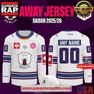 Eisb?ren Berlin New Season 2526 Away Custom Hockey Jersey
