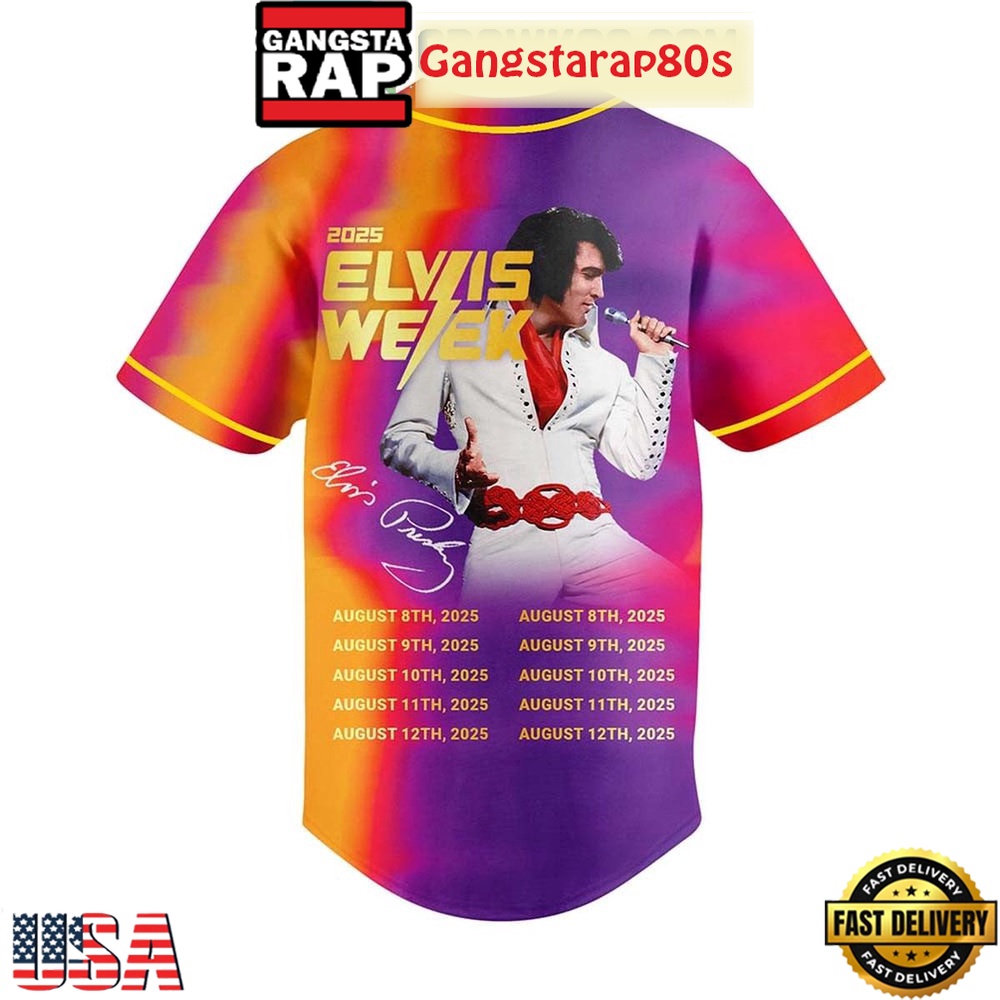 Elvis Presley Week 2025 Limited Edition Baseball Jersey