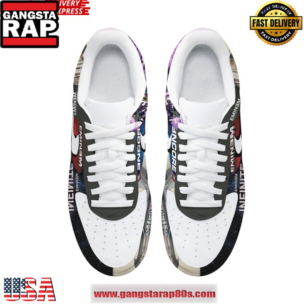 Eminem Album Cover Collection Air Force 1 Sneakers Shoes Eminem Album Cover Collection Air Force 1 Sneakers Shoes