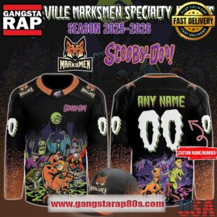 Fayetteville Marksmen x Scooby-Doo Night 2025 Custom Hockey Jersey