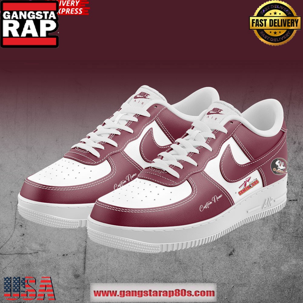 Florida State Seminoles Baseball Custom Air Force 1 Sneakers Shoes Florida State Seminoles Baseball Custom Air Force 1 Sneakers Shoes