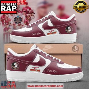 Florida State Seminoles Baseball Custom Air Force 1 Sneakers Shoes
