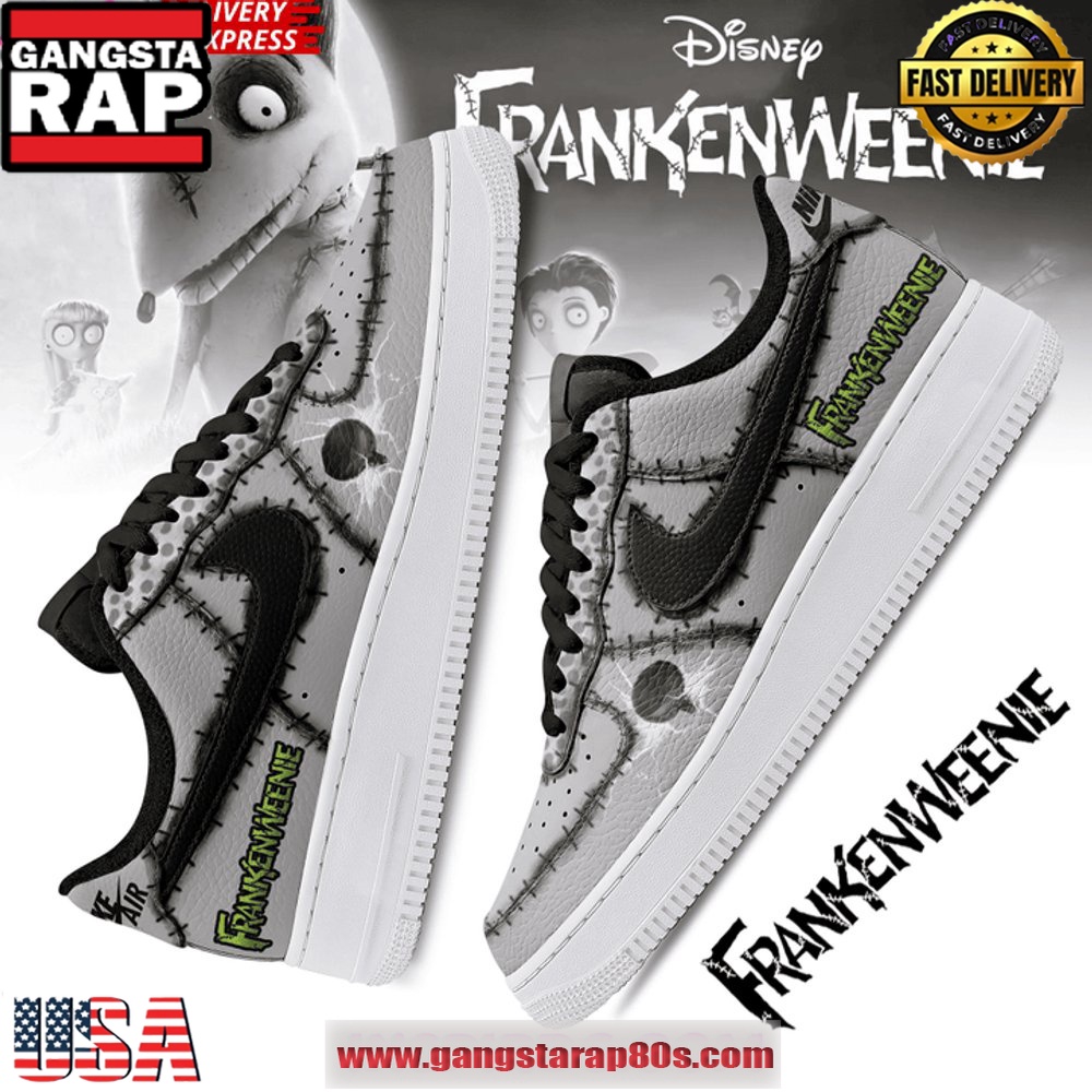 Frankenweenie Disney Limited Edition Air Force 1 Sneakers Shoes Frankenweenie Disney Limited Edition Air Force 1 Sneakers Shoes