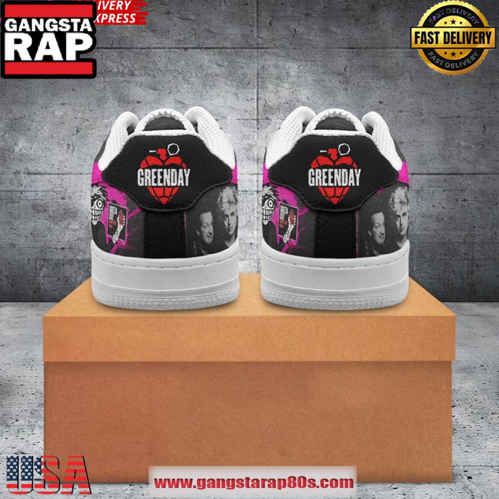 Green Day American Idiot Limited Edition Air Force 1 Sneakers Shoes Green Day American Idiot Limited Edition Air Force 1 Sneakers Shoes