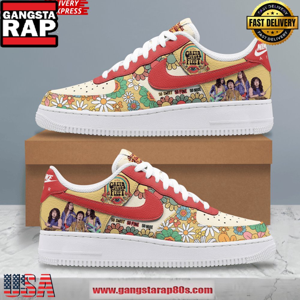 Greta Van Fleet Limited Edition Air Force 1 Sneaker Sneakers Shoes Greta Van Fleet Limited Edition Air Force 1 Sneaker Sneakers Shoes