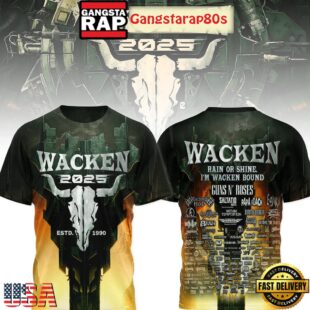 Guns N' Roses Wacken Rain Or Shine I'm Wacken Bound Hoodie Shirt