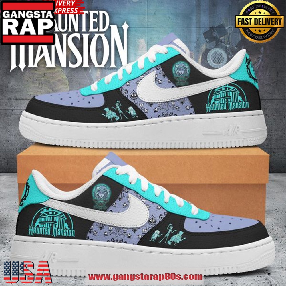 Haunted Mansion Spectral Shadows Air Force 1 Sneakers Shoes Haunted Mansion Spectral Shadows Air Force 1 Sneakers Shoes